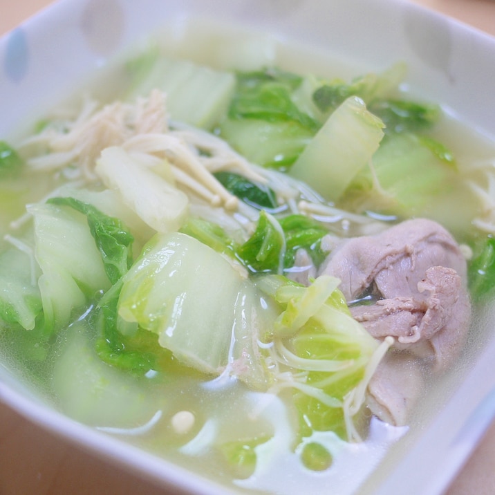 白だしで!一人鍋